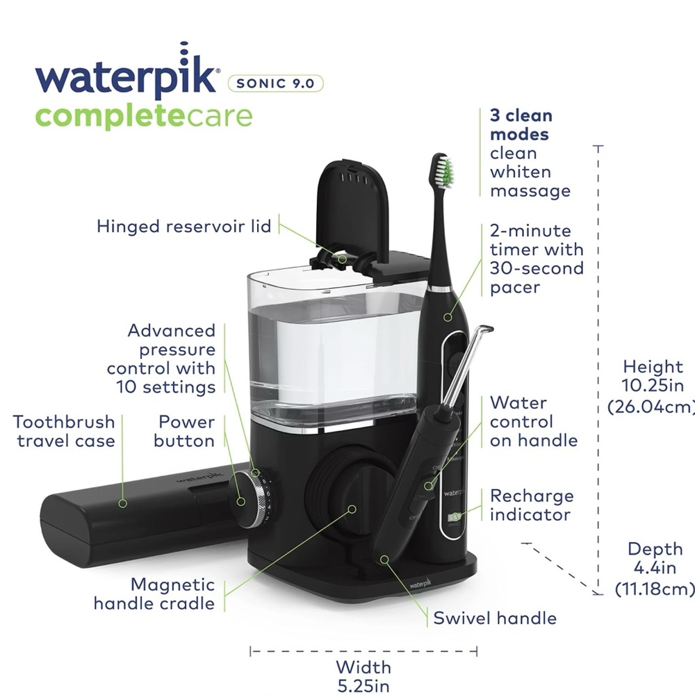 Waterpik Complete Care Sonic 9.0 black Brand new in box